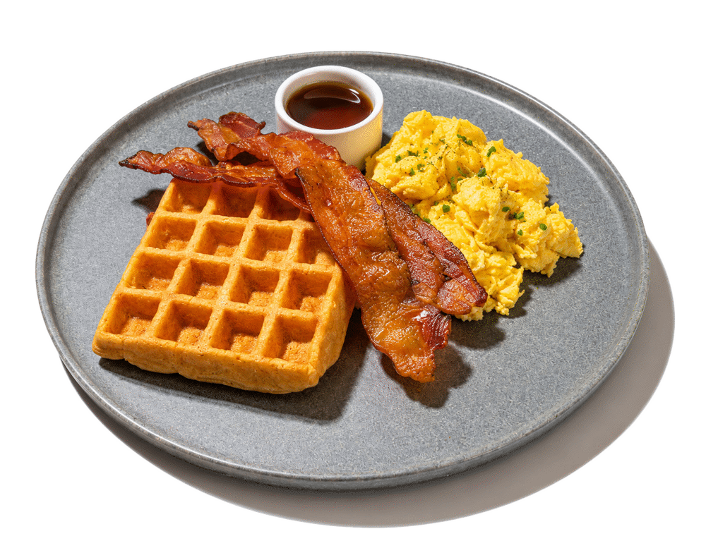 Waffle, Eggs and Bacon